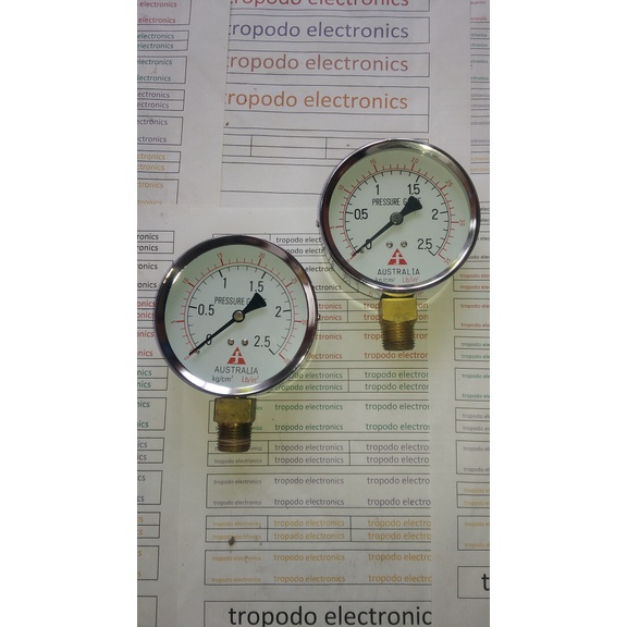 Pressure gauge AUSTRALIA STANDARD 4 inch range 2.5 kg/cm2