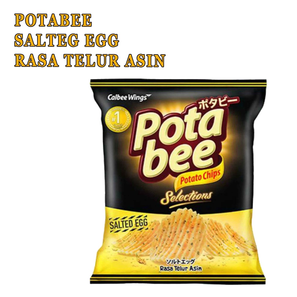 POTABEE POTATO CHIPS* SELECTIONS SALTED EGG 68g* CHIKI POTATO