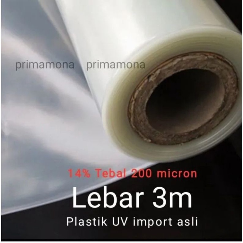 Plastik UV Import, Lebar 3 micron, Tebal 200 micron