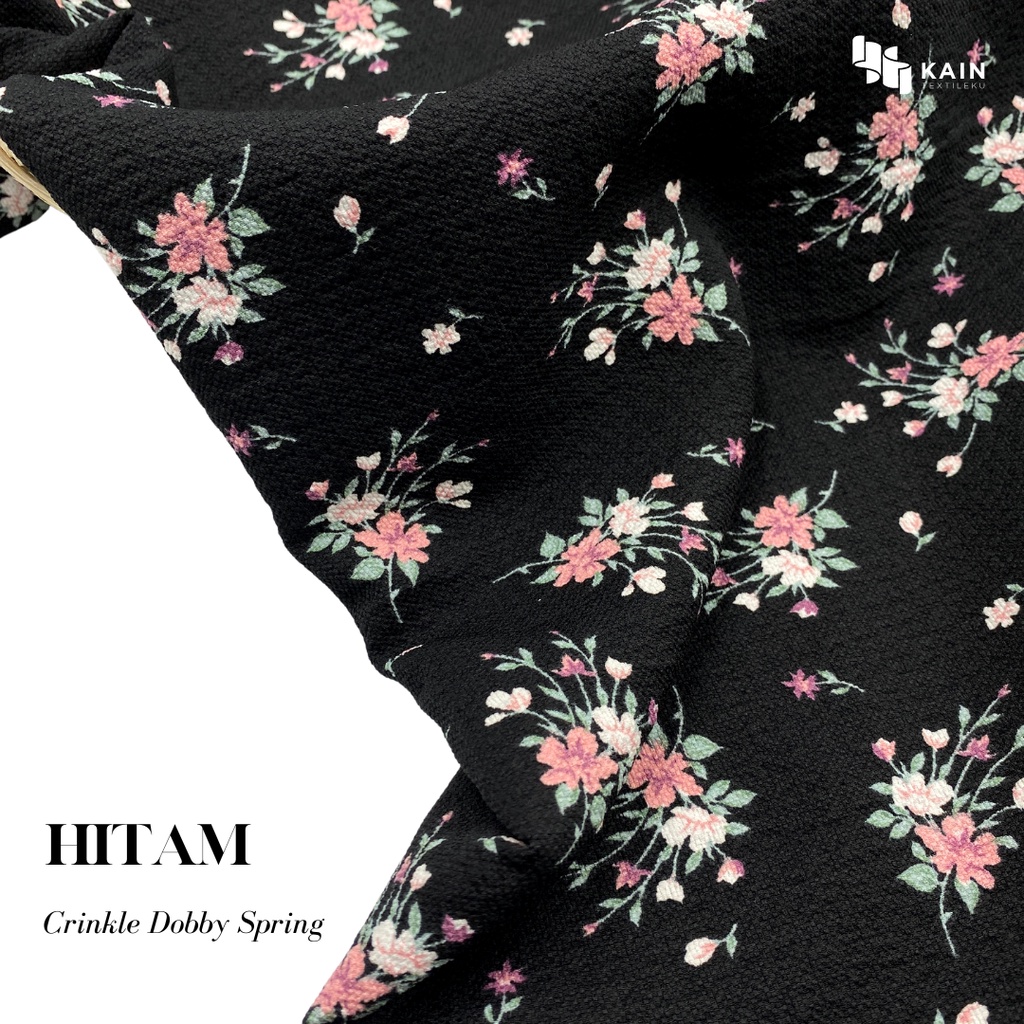 0,5 meter Bahan Kain Crinkle Dobby Spring