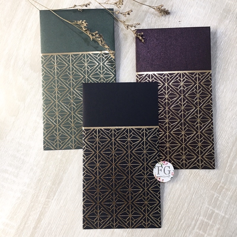 

Dck Amplop Angpau 5pcs Money Envelope Geometry Gold by Fgpaper