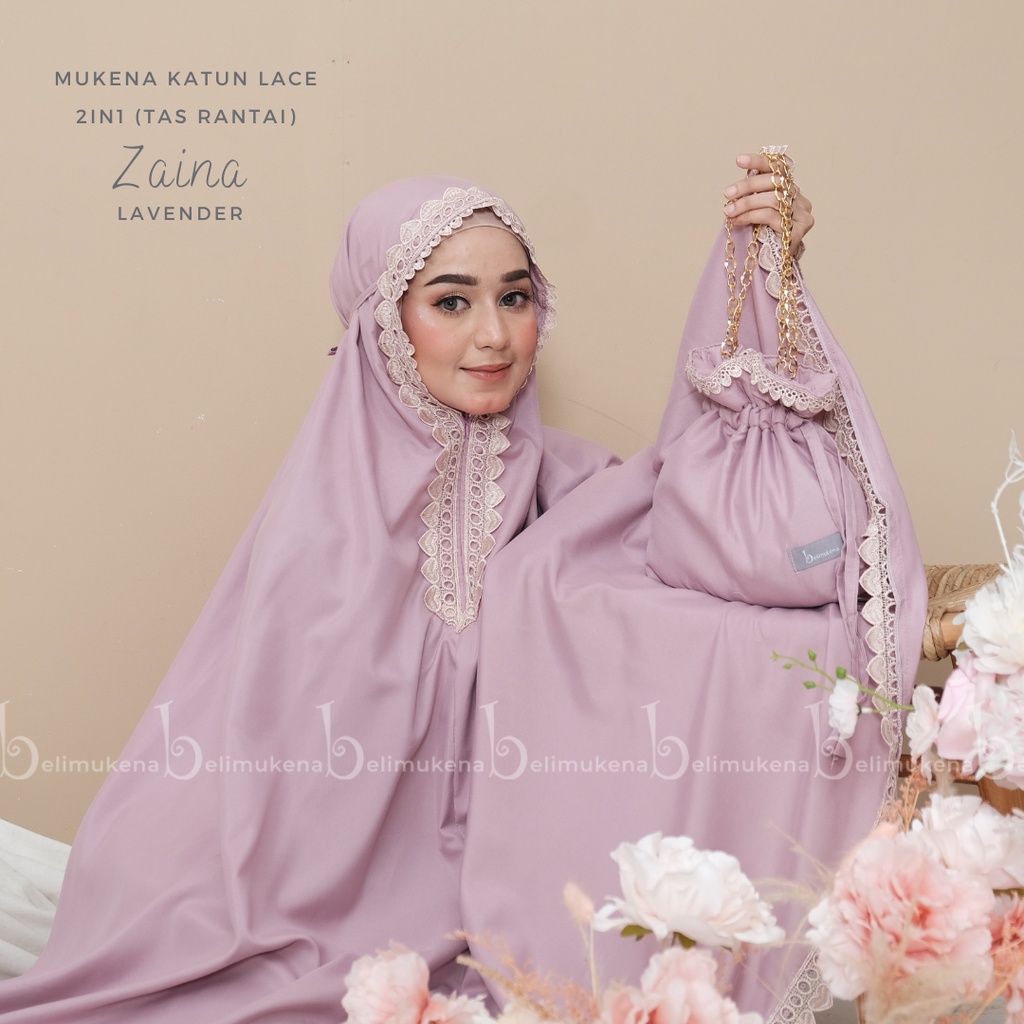 Mukena Katun Dewasa 2in1 Zaina