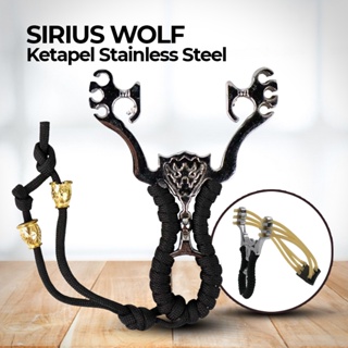 Jingpindangong Sirius Wolf Ketapel Stainless Steel - HW-GJ049 - Black