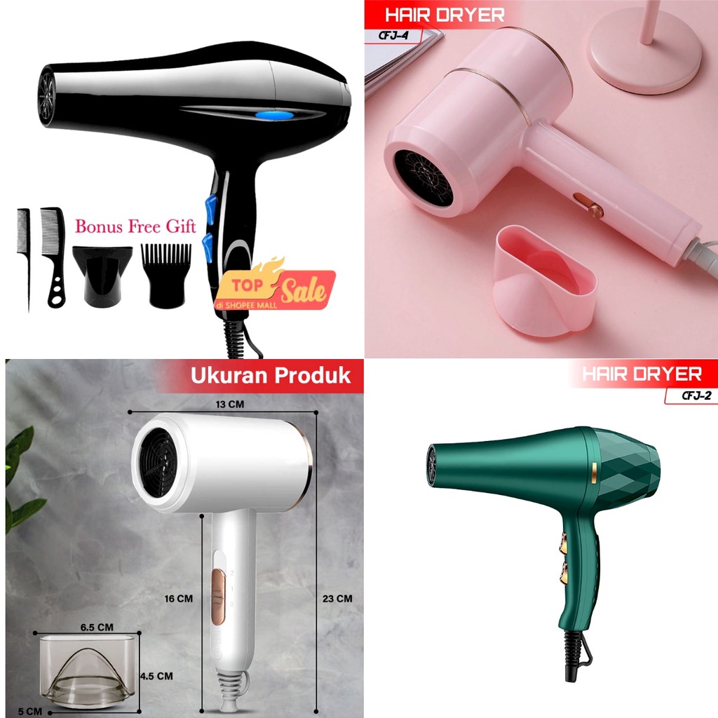 rumah_kita2020 Pengering Rambut Listrik Hair Dryer Profesional Blue Ray Rambut Jadi Sehat