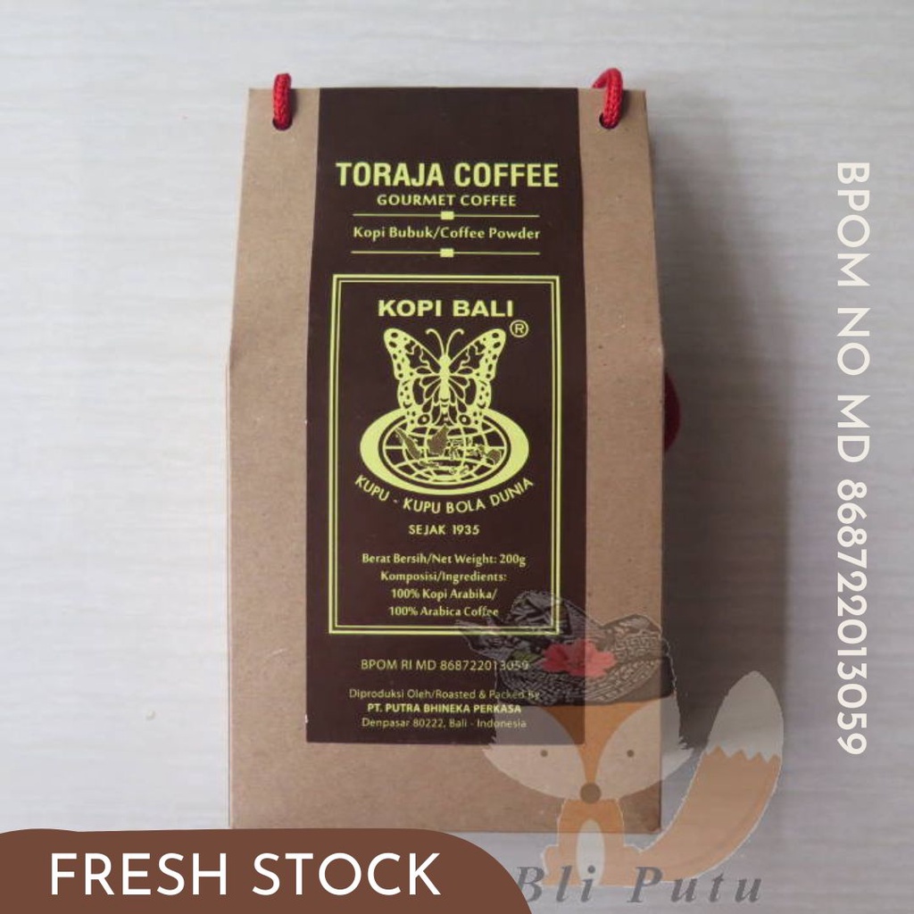 

Kopi Toraja by Kupu-Kupu Bola Dunia - 200gr