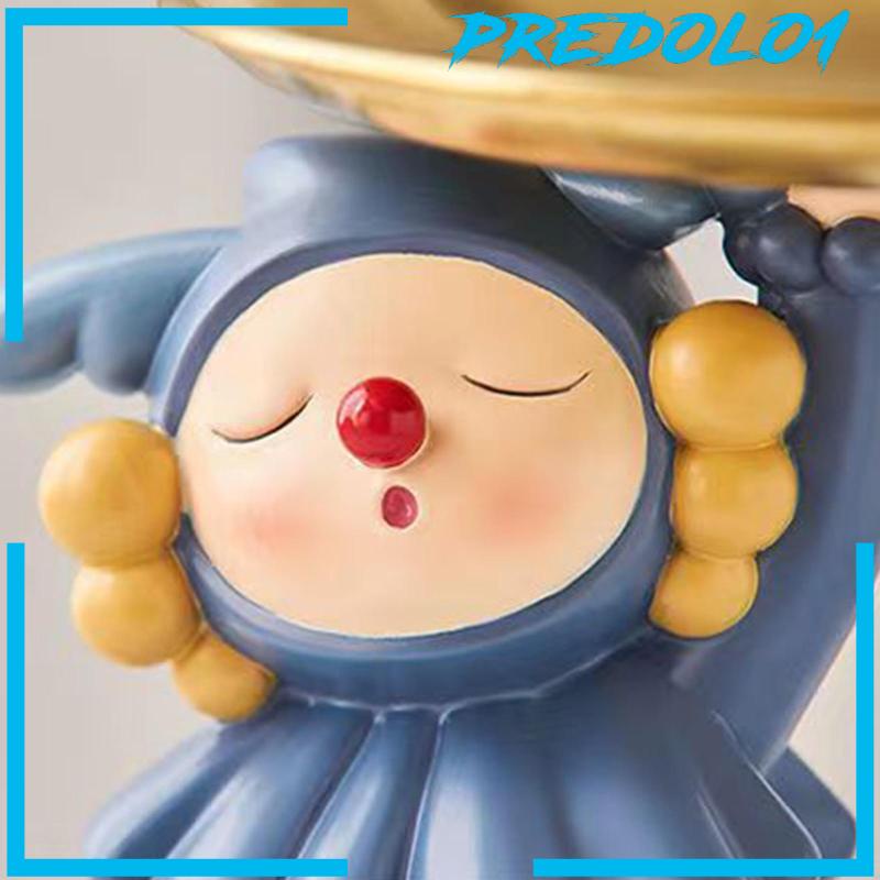 [Predolo1] Patung Badut Modern Memegang Nampan Candy Dish Organizer Untuk Dekorasi Rumah Bar