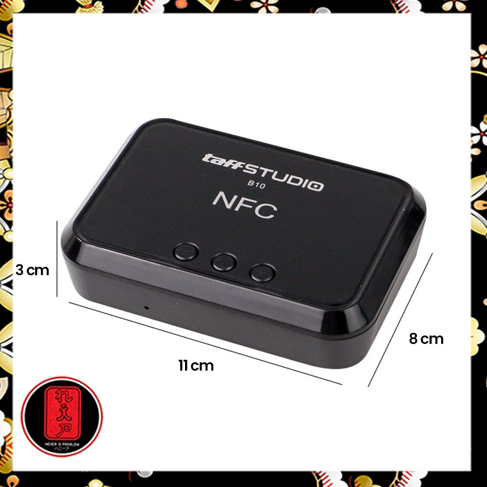 TaffSTUDIO Music NFC Bluetooth Receiver 5.0 - B10 - Black