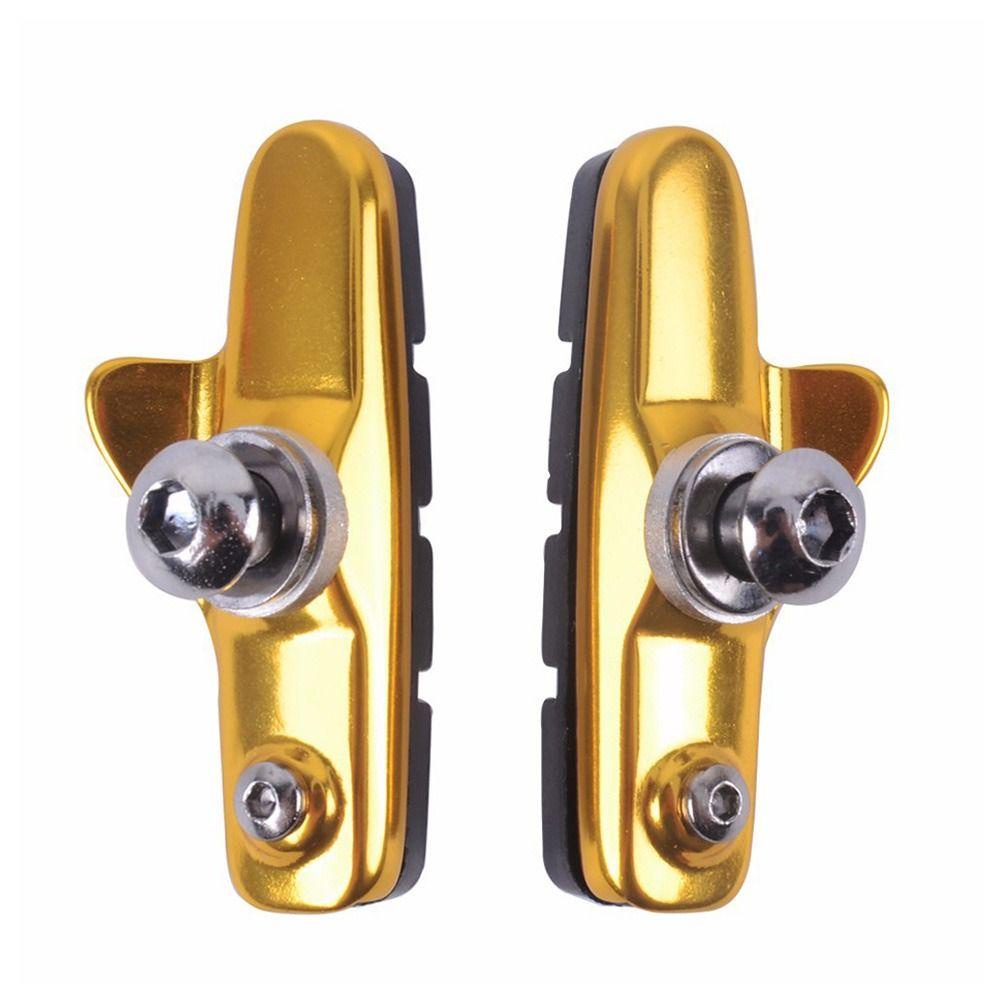 R-FLOWER Kampas Rem Sepeda 3warna Cycle Brake Hoof Braking Holder Shoes Sepeda Jalan Bagian