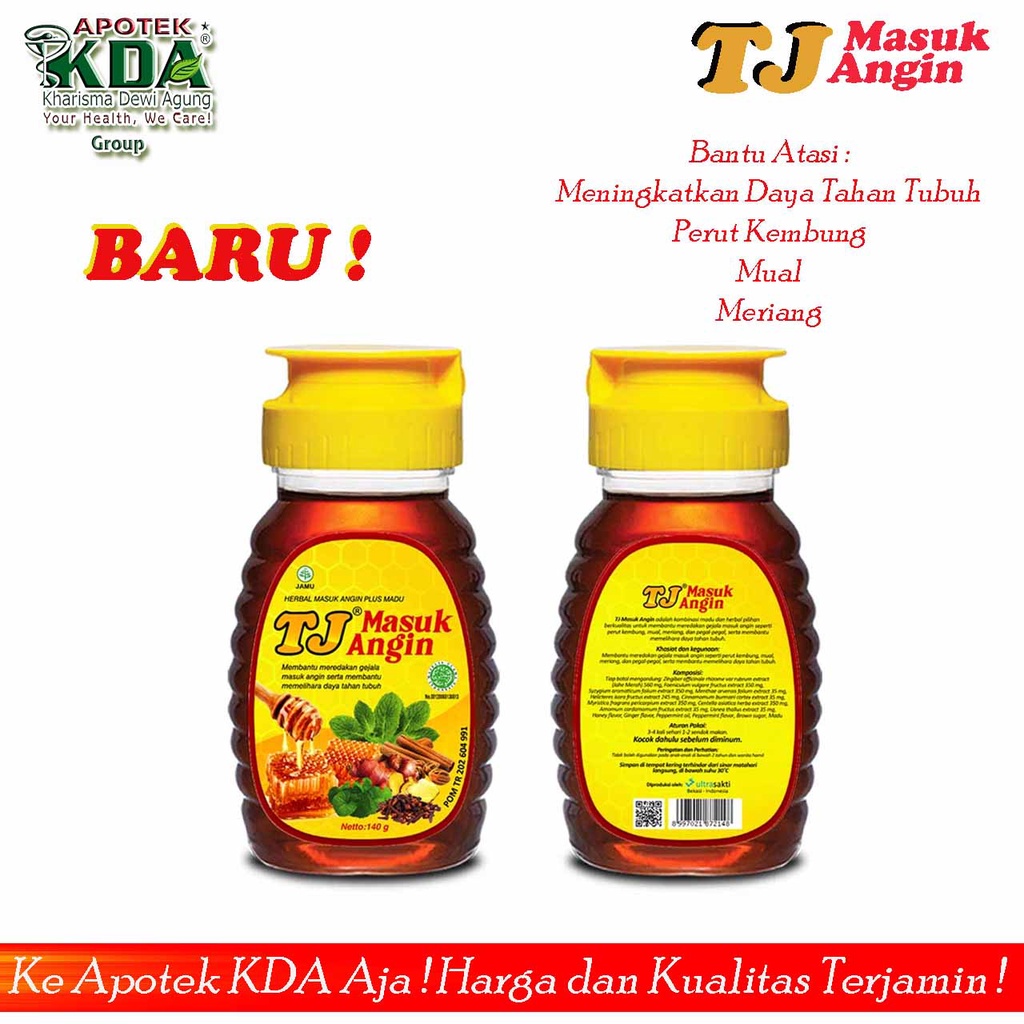 

MADU TJ MASUK ANGIN 140 GRAM