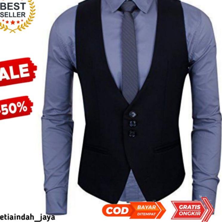 [H6808D] ROMPI JAS PRIA FORMAL,VEST PRIA,ROMPI PRIA KANCING 3