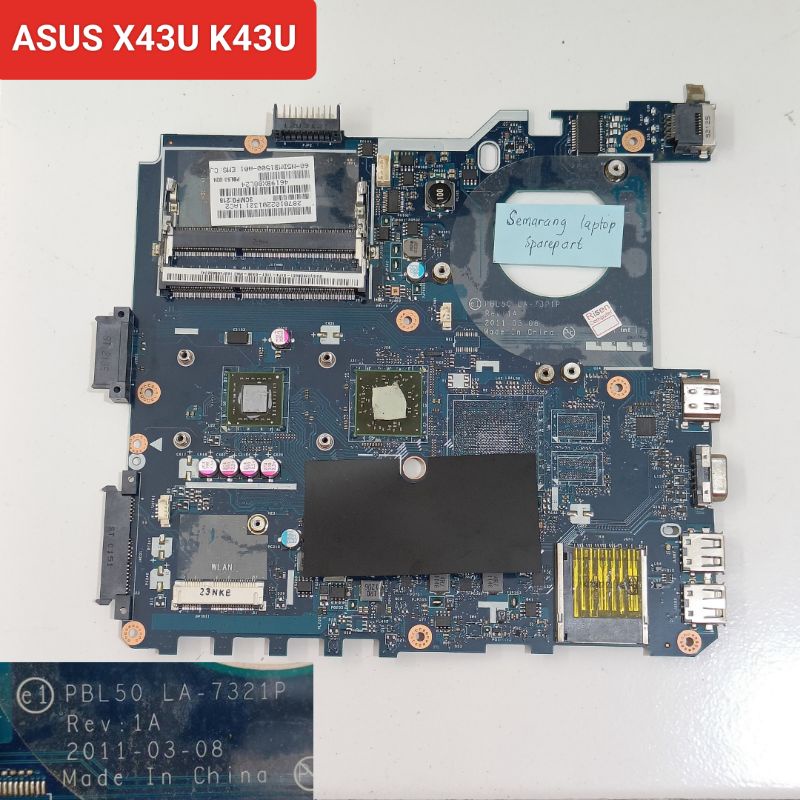 Mainboard Asus X43U K43U Mobo Motherboard Mesin Laptop