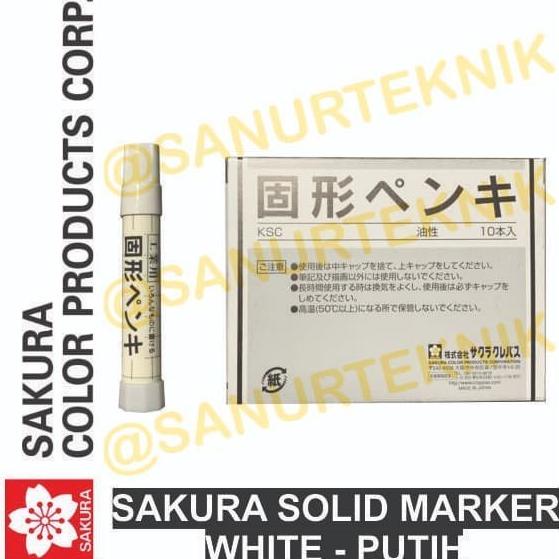 

BRG BARU Solid Steel Marker/ Spidol Penanda Besi Baja Permanen Sakura PUTIH