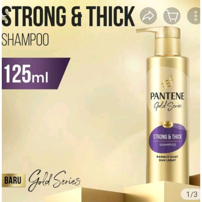 pantene gold series strong&amp;thick shampo 125ml