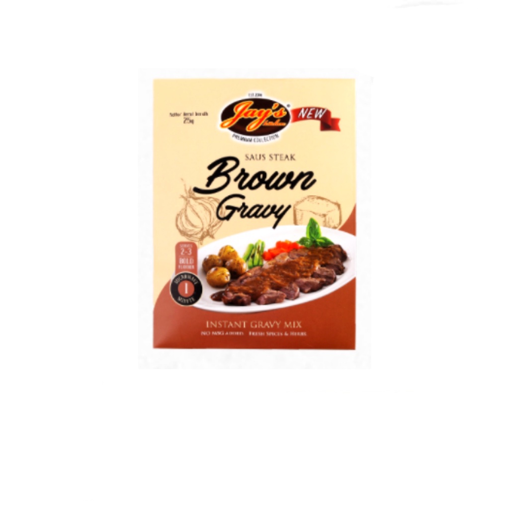 JAYS Brown Gravy Steak Sauce 25 gr Grill Master Saus Bumbu Daging Steak