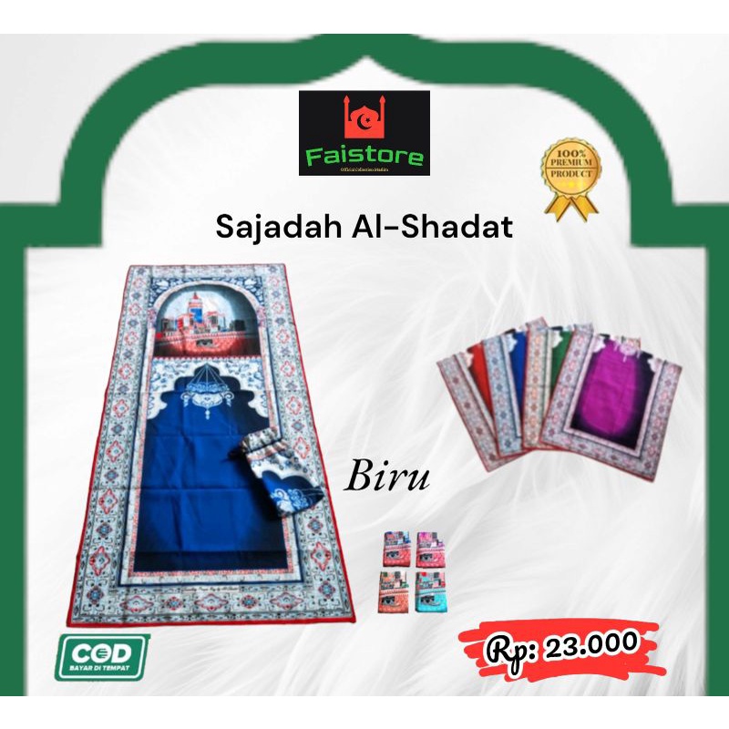 SAJADAH TRAVELING AL SHADAT UKURAN 50X102 SAJADAH TRAVEL MURAH