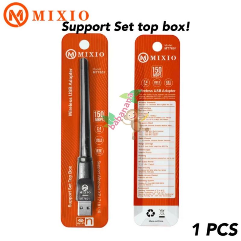 MIXIO MT7601 USB Wifi Dongle Set Top Box Adapter Antena Wifi PC STB