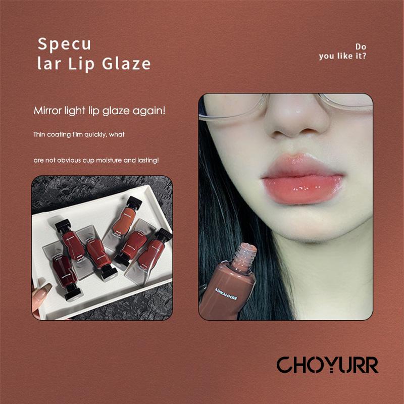 【COD】Lip Cream Clear Mirror Lip Glzaz Lipstik Waterproof Liptint Lipgloss Pewarna Bibir Natural Tahan Lama-CH