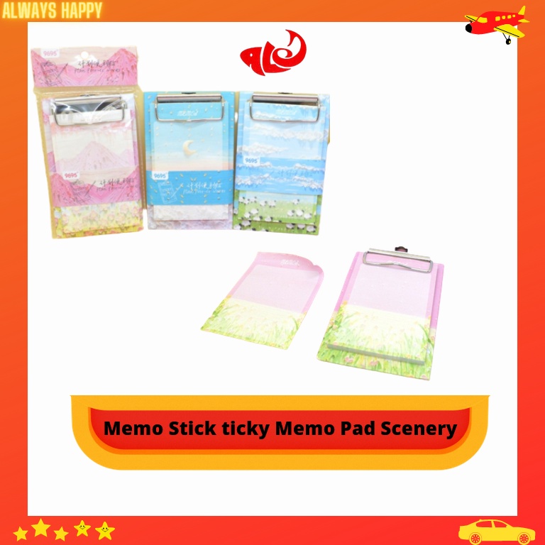 

Memo Stick ticky Memo Pad Scenery S9123 Murah