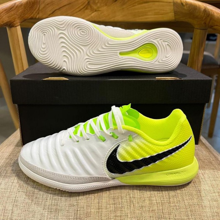 ( SEPATU FUTSAL ) SEPATU FUTSAL - NIKE TIEMPO LEGENDX WHITE GREEN IC