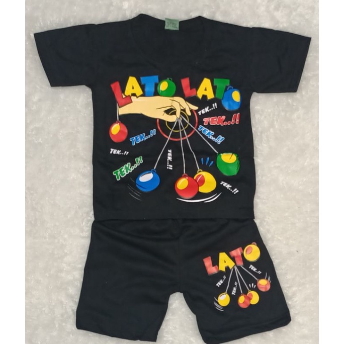 SETELAN ANAK GAME PERMAINAN VIRAL LATO LATO USIA 1-10THN WARNA DAN NAVY DAN PANJANG/BOBOI WARNA STU/TOPI TAYO