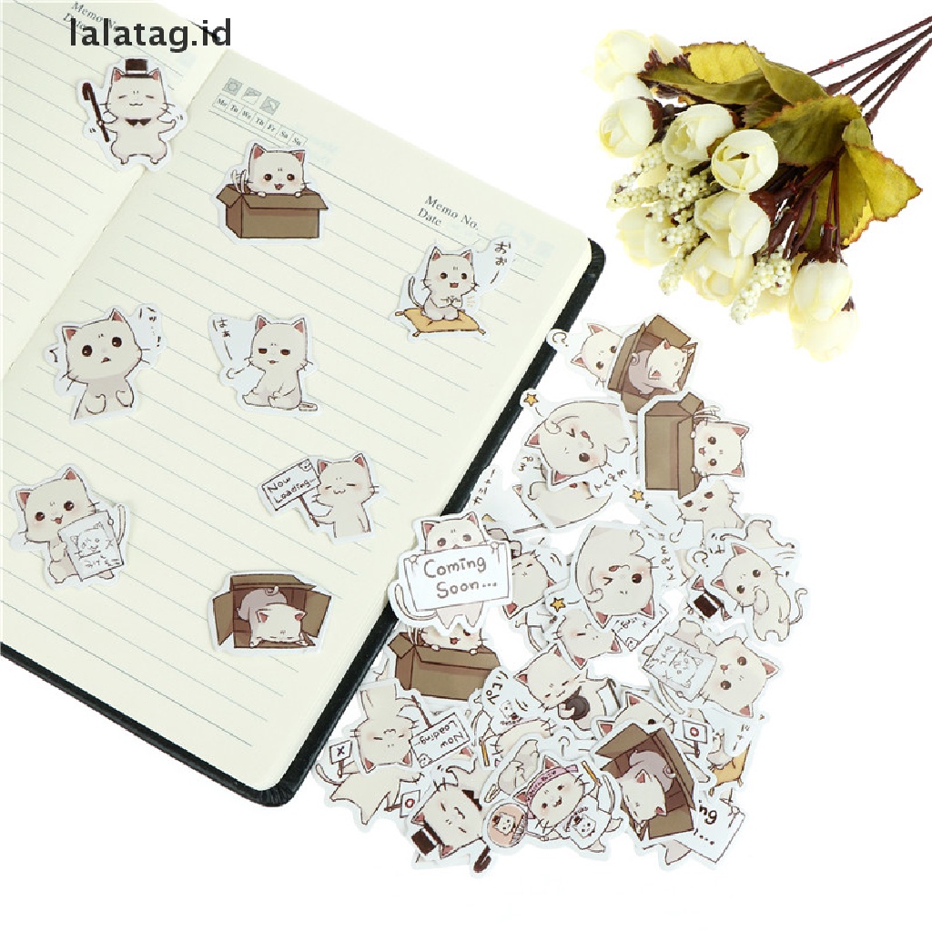 [lalatag] 45pcs cat paper er DIY diary decor Untuk album scrapbooking Alat Tulis [ID]