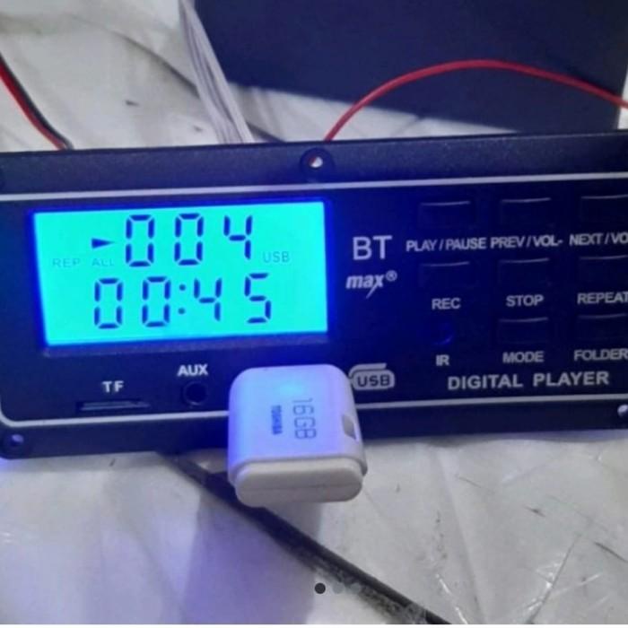 Kit Mp3 Bluetooth Max Lcd Display Pcb Besar 12V