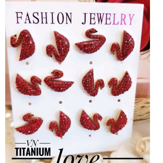 anting titanium merah gold an03