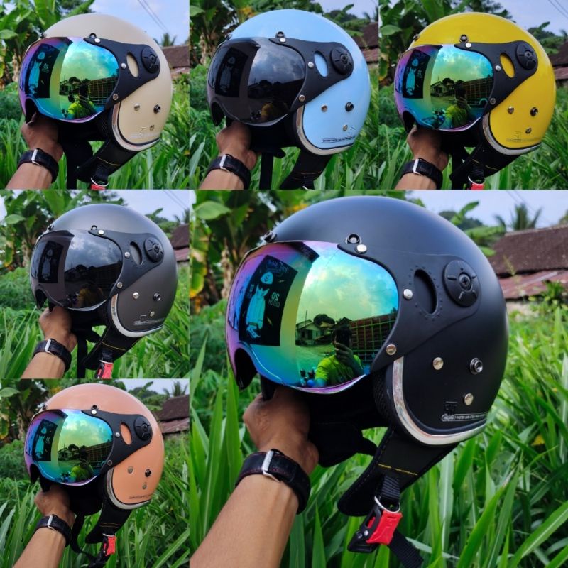 HELM PILOT ITALY KLASIK RETRO