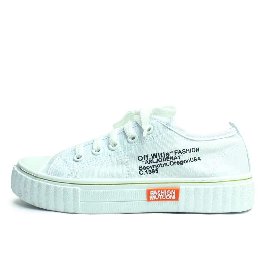 Sepatu Sneakers Wanita Sepatu Kets Premium Import White-of