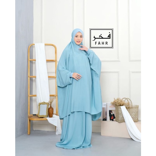 Mukena FAHR Atas Bawah Berlengan JUMBO