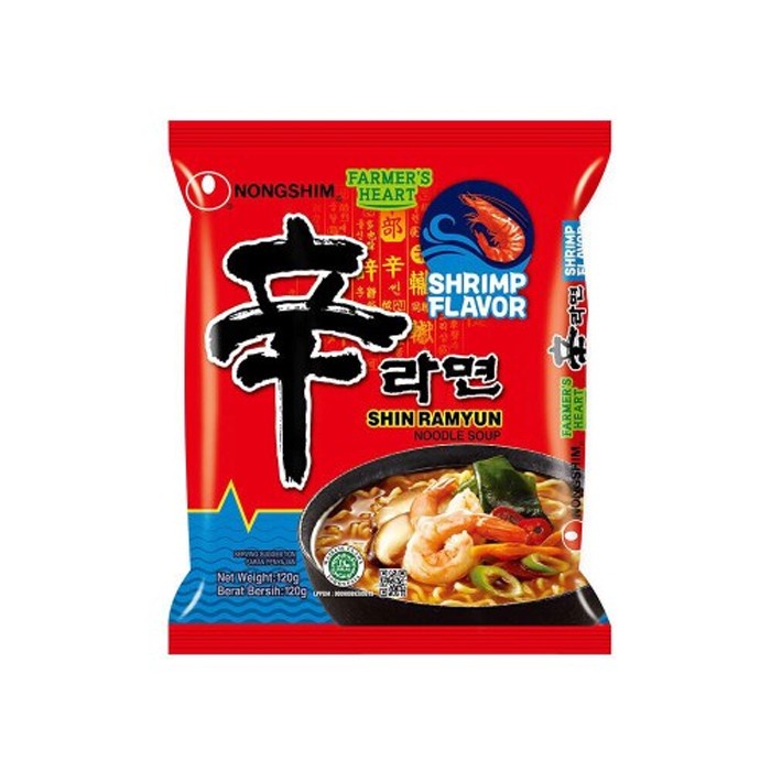 

Nongshim Shrimp Flavor / Ramen Rasa Udang 120 Gram