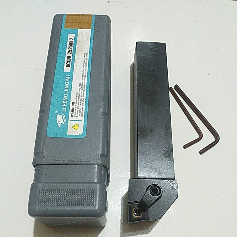 holder bubut kiri MCGNL 2525M12 holder 25mm insert cnmg1204 / cnmg12 / cnmg 12