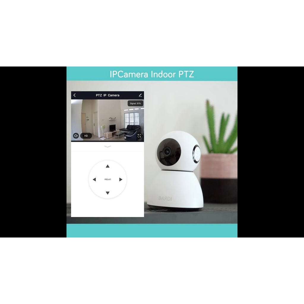 BARDI Smart Indoor PTZ IP Camera CCTV Wifi IoT Bisa Putar 355&quot; Home Automation CCTV Rumah Onvif