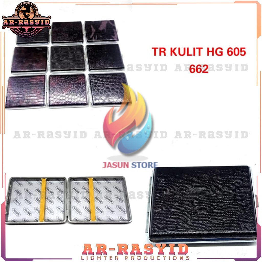 BISA COD! Tempat Kotak RKK Kulit Hitam Kaleng Motif Haojue HG-605 662