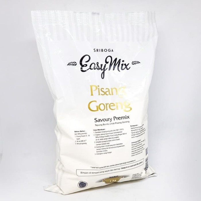 Sriboga Easymix Pisang Goreng 1kg - Tepung Pisang Crispy