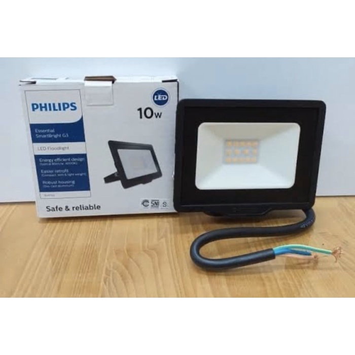 ✿ BISA COD✿ FLOOD LIGHT PHILIPS LED BVP131 10 W WATT 10W LAMPU SOROT - Putih