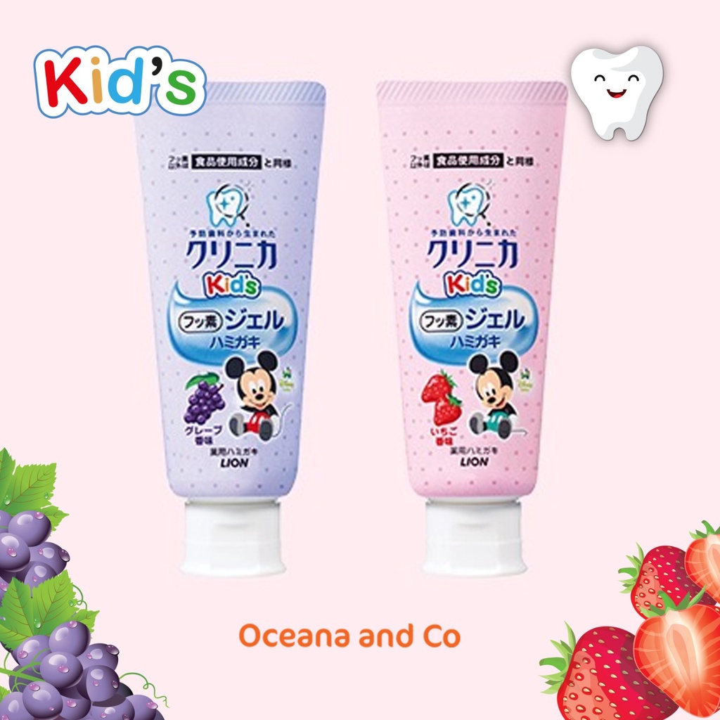 PASTA GIGI ANAK GEL TOOTHPASTE KIDS CLINICA LION JAPAN~60g