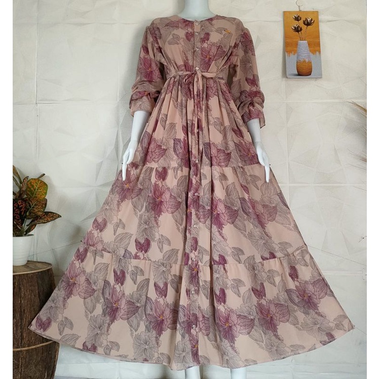 RINJANI DRESS BABYDOLL PREMIUM DOBLE FURING/DRESS BABYDOLL DOBEL FURING