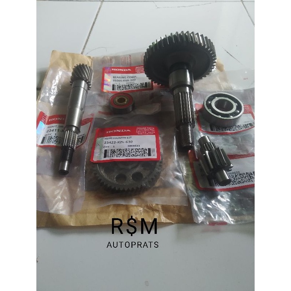 AS PULLY DEPAN BELAKANG GIGI RASIO BERING 2 PCS HONDA BEAT FI STATER KASAR SCOOPY FI SPACI FI KUALIT