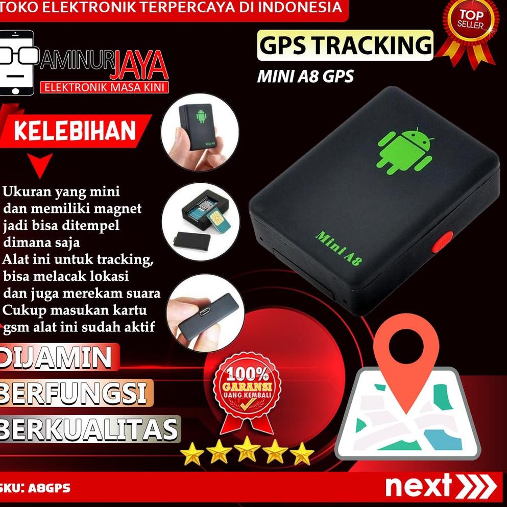 GPS Tracker Mini A8 Alat Pelacak Posisi Tracker Lokasi Multipungsi Keamanan Kendaraan Sepeda Motor M
