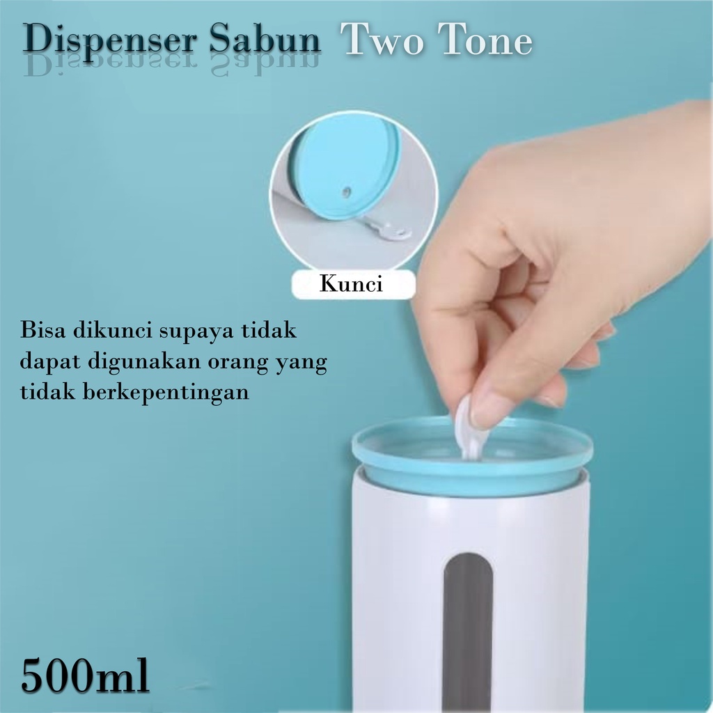 (SerbaSerbi)Tempat Sabun Bulat Warna Warni Dengan Kunci Model Baru 500ml 2023