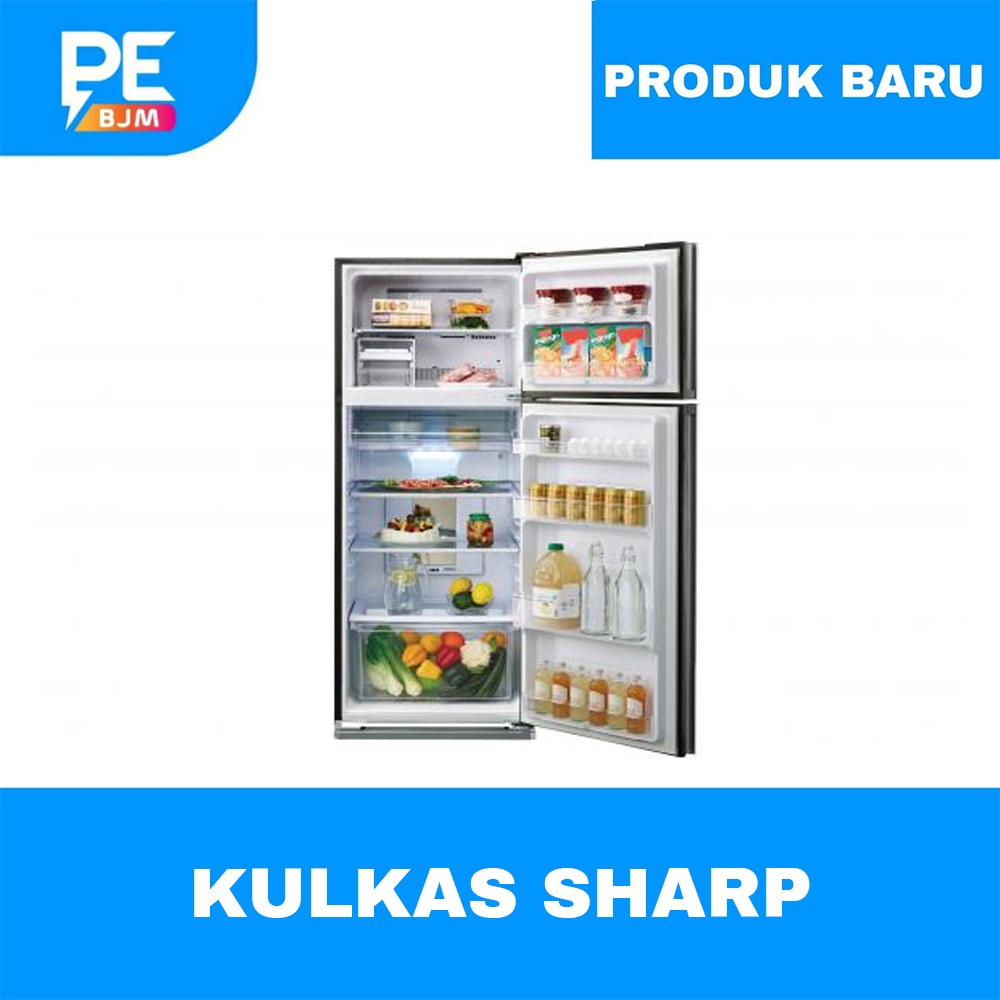 KULKAS SHARP 2 PINTU 397 LITER SJ-IG470M-SL