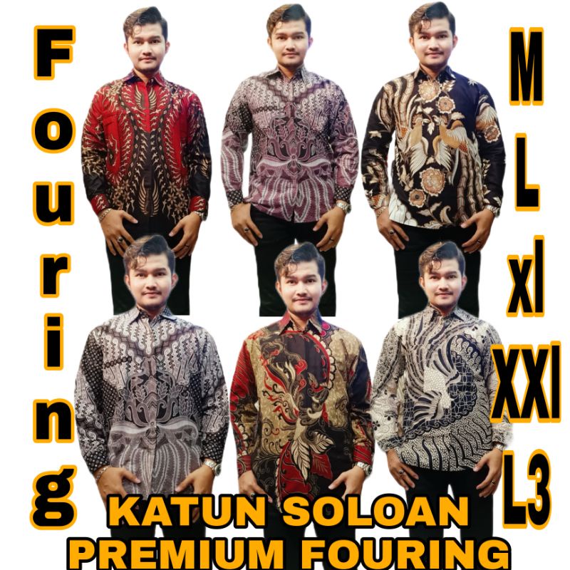 Baju Batik Pria Panjang Katun Halus Motif Terbaru Moder Klasik Kantor Laki-laki