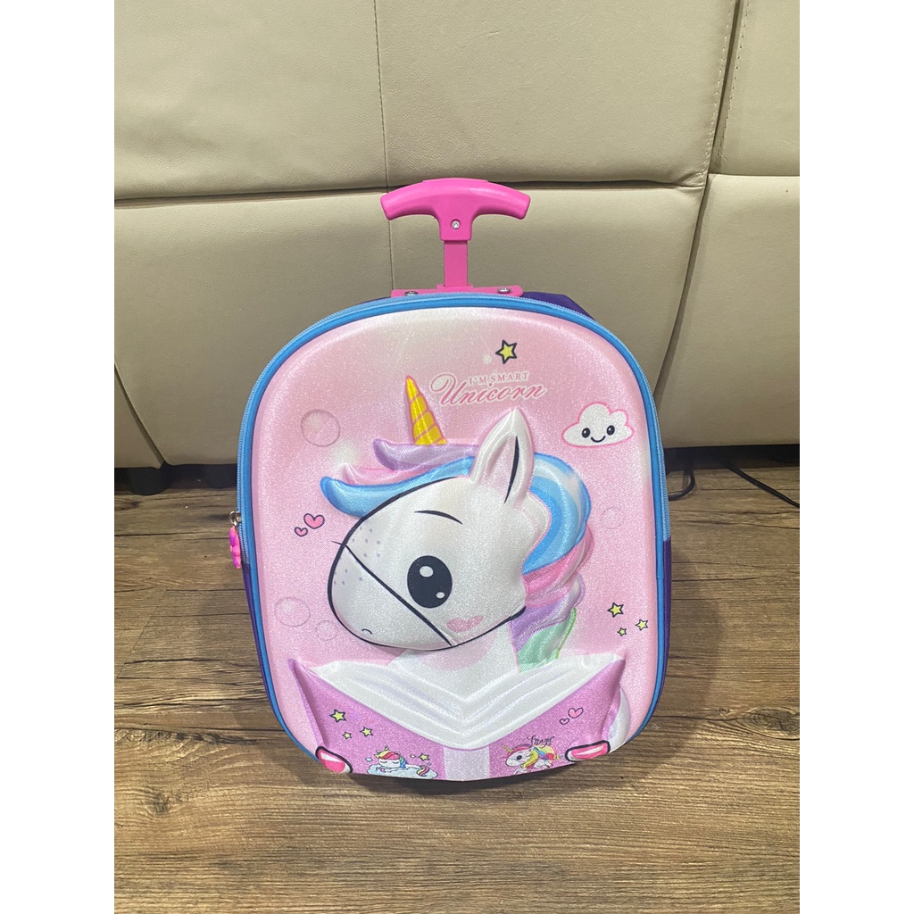 Troli TK-SD IMPORT Frozen Unicorn HelloKIity Little Pony Tas Karakter motif anak Perempuan Kado anak