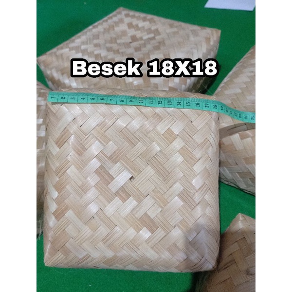 Besek 18X18 Besek Genduri Besek Berkat Besek Punjungan Besek Snack Cetering Besek Bambu