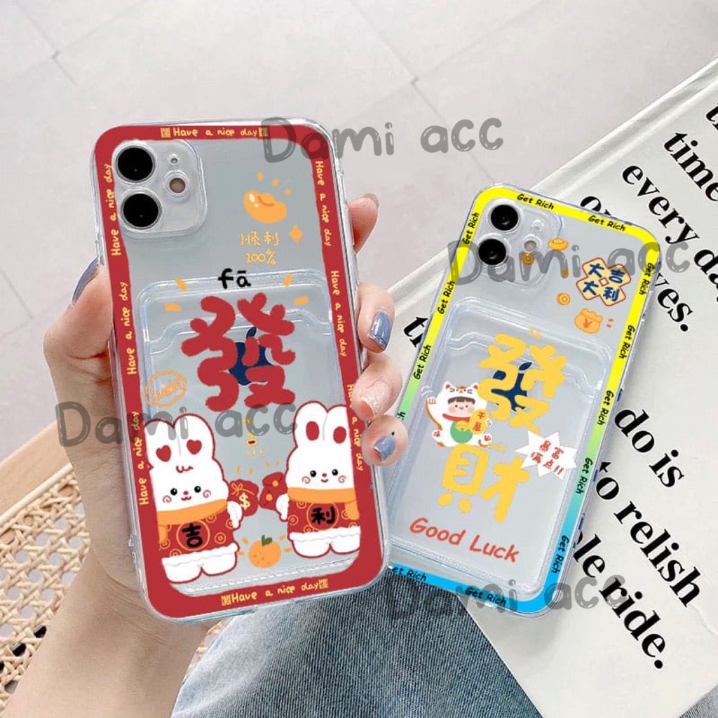 CARD CASE MOTIF IMLEK KELINCI FOR SAMSUNG S21 S21 PLUS S21 ULTRA S22 S22 PLUS S22 ULTRA