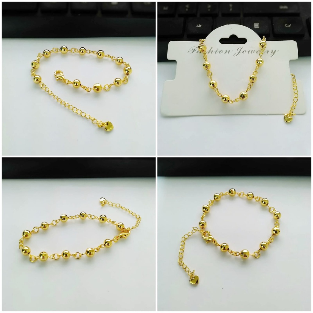 AV181 Grosir Gelang Rantai Motif Bulat Gelang Tangan Dewasa