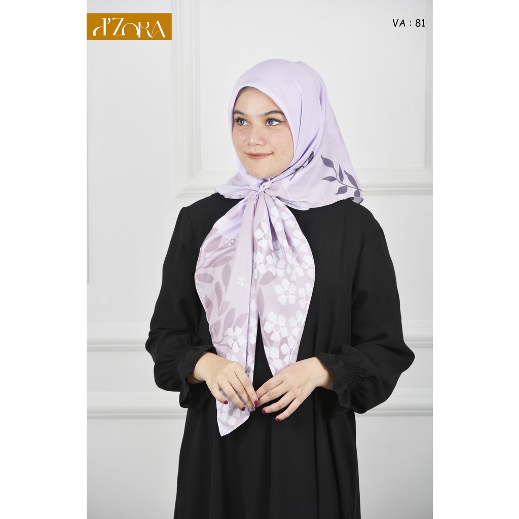 d'ZORA HIJAB KERUDUNG PRINTING MOTIF SEGI EMPAT