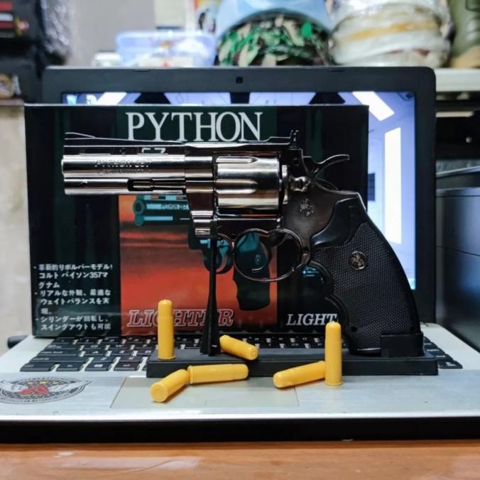 korek api pistol revolver pyhon 357