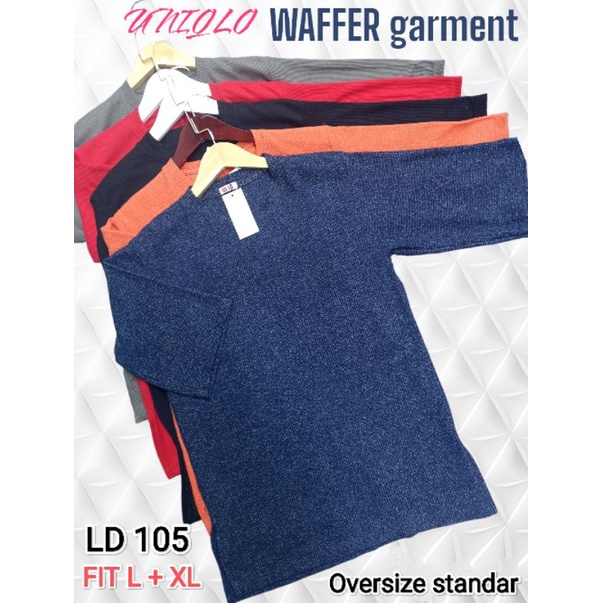 [COD] NEW TOP- OVERSIZED (UNQ) WAFFLE COMBED-OVZ RIB SUPER PREMIUM √√KAOS WANITA PHENOMENAL-SIZE JUMBO LENGAN 7/8